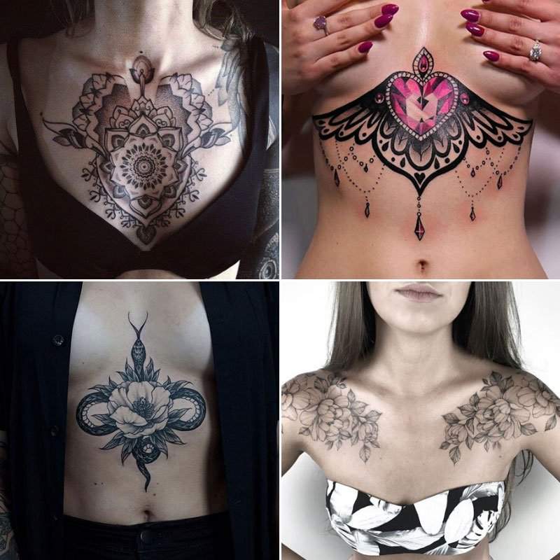 Top 10 Beautiful & Best Chest Tattoos For Women