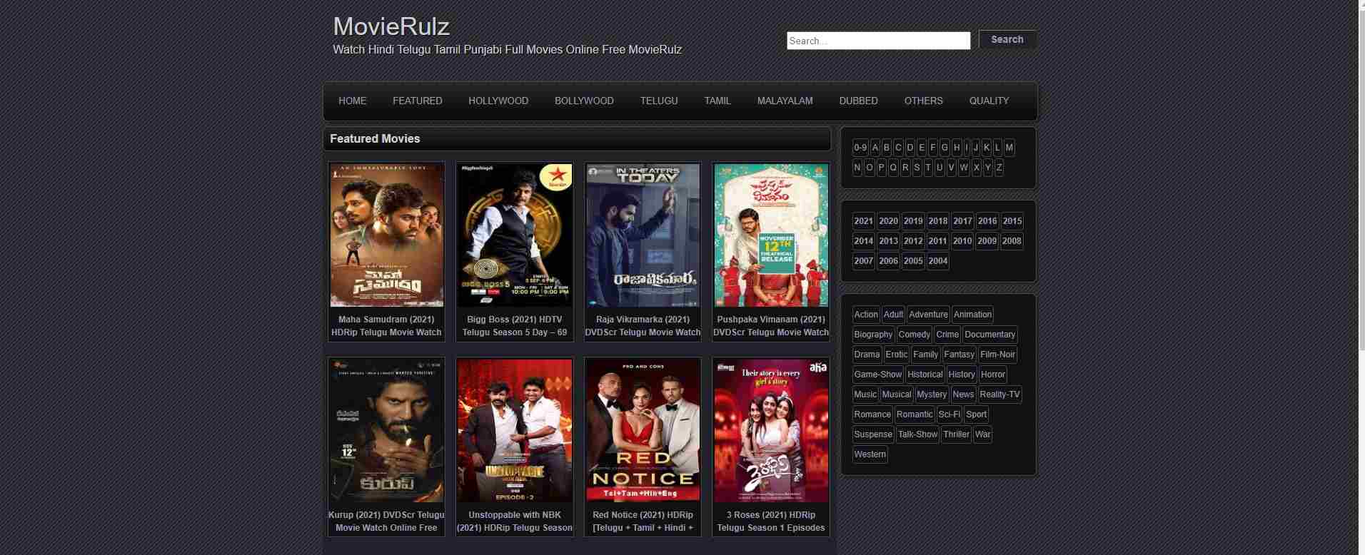 Movierulz, Movierulz wap, All the Bollywood and Hollywood movies in one place