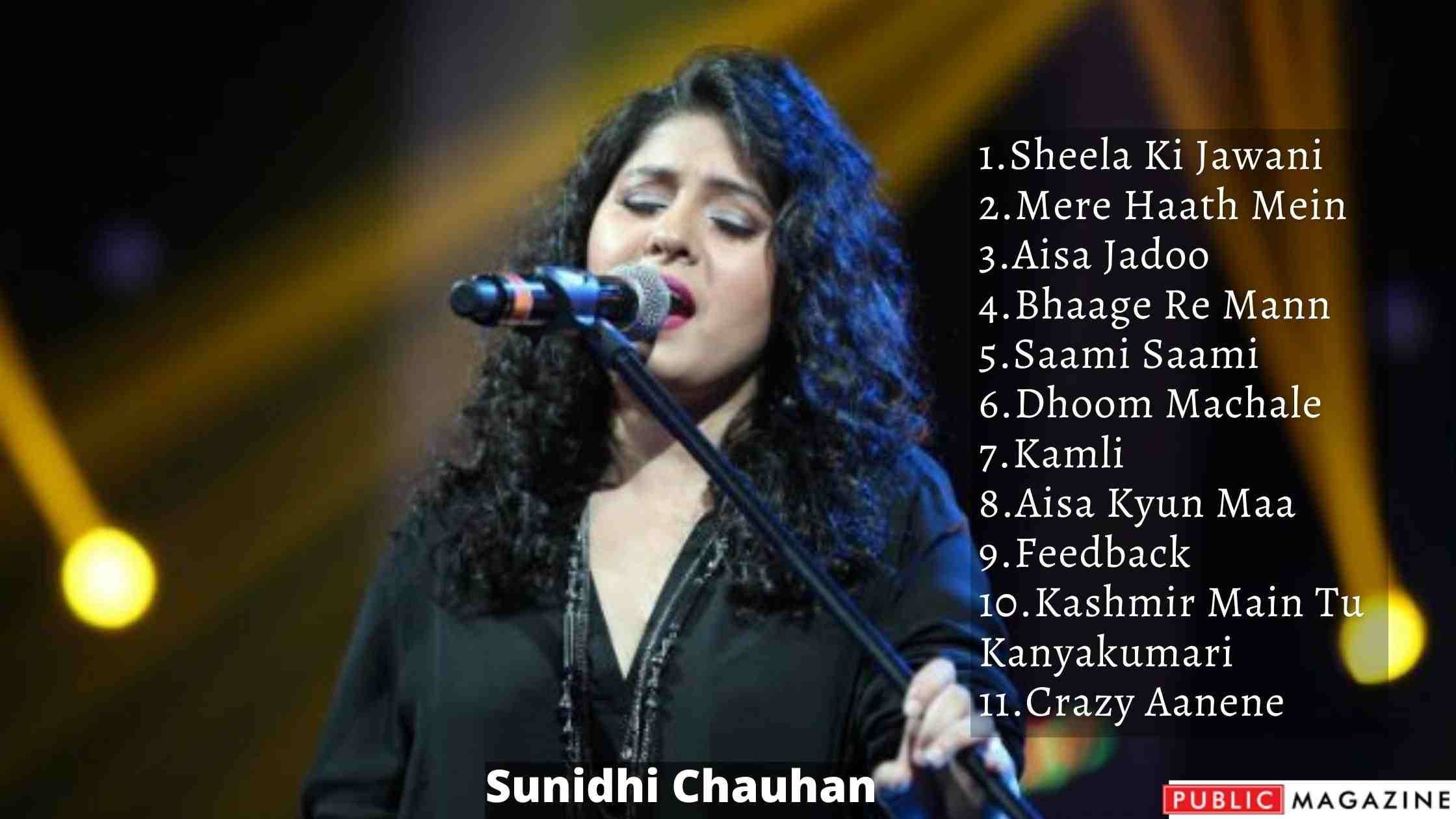 Sunidhi Chauhan Songs, Albums, Awards, Wiki And Biography